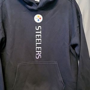 Steelers Lg Blk Hoodie